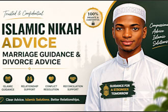 provide islamic nikah advice marriage guidance and divorce advice