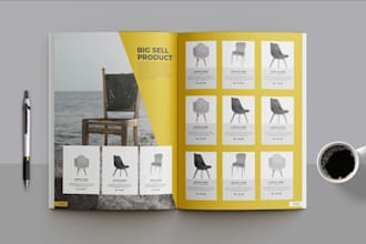 brochure design, product booklet, and catalog design
