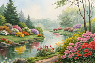 make unique watercolor painting for gifts and wall art