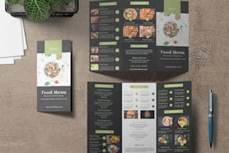 design amazing editable food restaurant menu