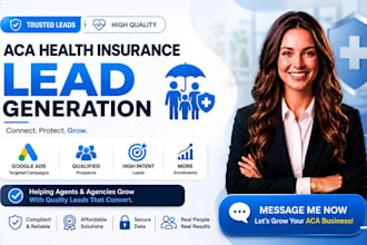 900 aca health insurance leads, health leads, aca insurance leads google ads