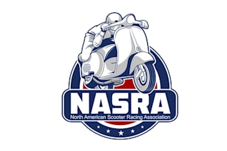 design intriguing surprising scooter racing logo