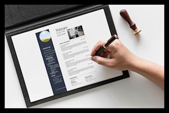 design professional ats resume  and editable canva CV