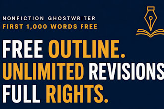 be your ebook writer book writer nonfiction ghostwriter