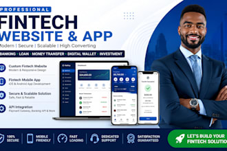 build fintech website fintech app finance banking app money transfer loan app