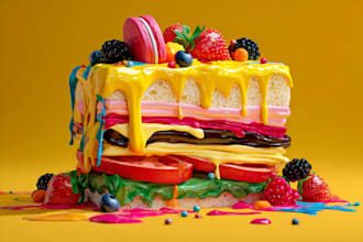 design fun and creative food pop art illustrations for your business