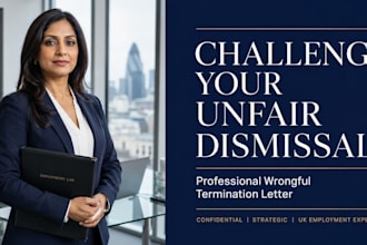 draft a powerful wrongful termination letter to challenge your dismissal
