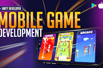 develop a mobile game in unity for android and ios
