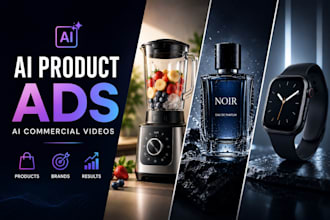 create ai video ads, ai commercial video and ai product ads