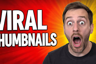 design viral youtube thumbnails, tiktok and reels edits