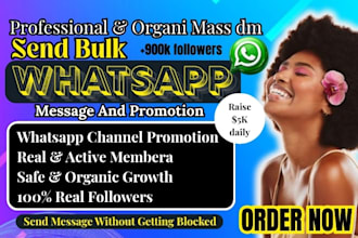 do bulk whatsapp marketing, whatsapp promotion, group and channel growth
