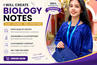 write professional biology notes
