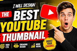 design the best youtube thumbnail