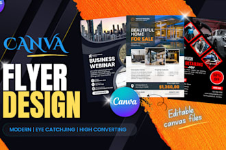 design editable canva flyer, social media posts, templates