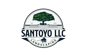 design lawn landscape company logo