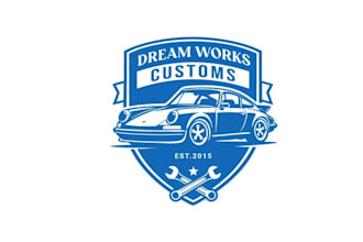 design extraordinary classic cars garage logo