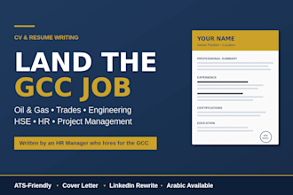 cv writing for oil and gas and gcc jobs