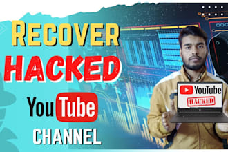 instant recover your hacked you tube channel, uban youtube channel and secure it