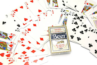 design custom card deck, poker cards, joker cards and board game with card box