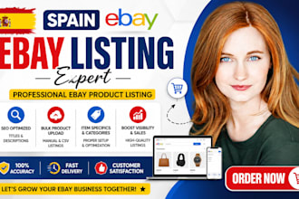 do spain ebay listing, ebay product listing, ebay lister, ebay product upload