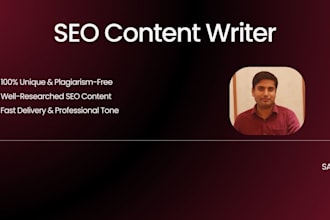 write professional, SEO content writer that rank