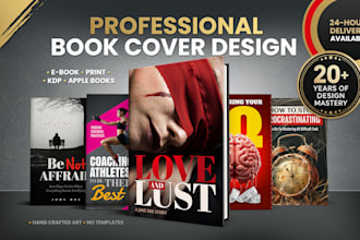 design a professional book cover as an expert art director