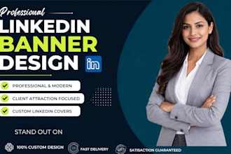 design professional linkedin banner for personal branding