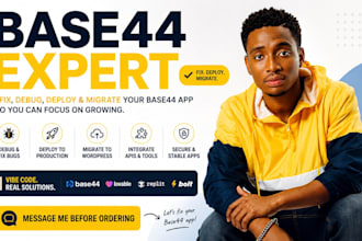 fix, debug, deploy and migrate your base44 app as a base44 expert