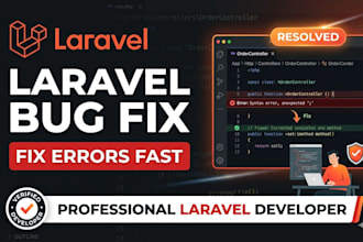 fix bugs, errors and issues in your laravel website