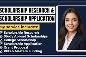 search eligible scholarships grant for masters, phd, postgrads