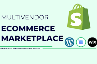 multi vendor ecommerce marketplace wix wordpress shopify multivendor marketplace