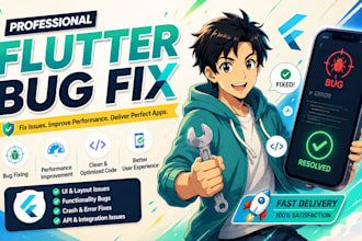 fix flutter app bugs, flutter bugs, flutter fixes, UI bugs