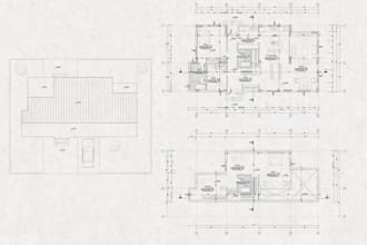 draw architectural floor plans and blueprints in autocad