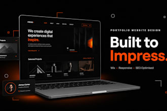 design a professional portfolio website to showcase your work and brand