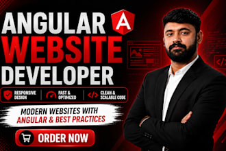 develop your front end website using angular