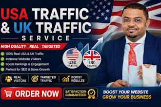 do organic USA,UK website traffic to increase shopify sales ebay etsy promotion