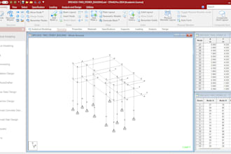 do structural analysis and design via staad