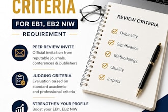do peer review invite judging criteria for eb1 eb2 niw requirement