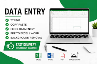 do expert data entry, typing and copy paste work