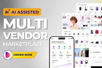 build a multi vendor ecommerce marketplace website and multi vendor website