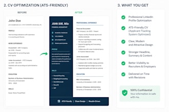 create or optimize your ats friendly CV or resume