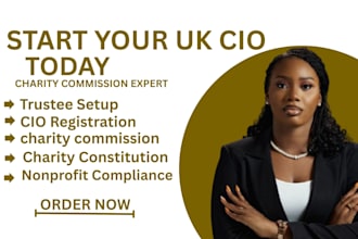 do UK cio registration and charity commission nonprofit setup in 48 hours