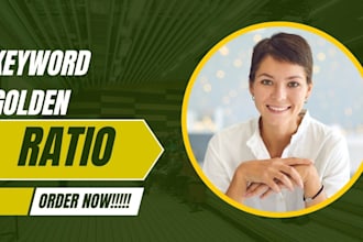 do smart keyword golden ratio research for easy SEO rankings