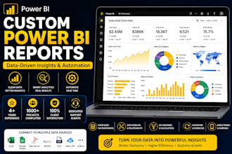 design custom power bi dashboards for business insights