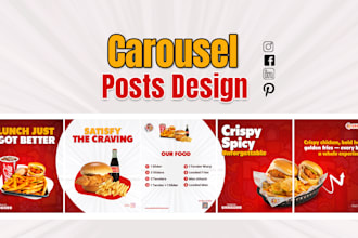 design instagram and linkedin carousel posts