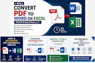 convert pdf files to word or excel