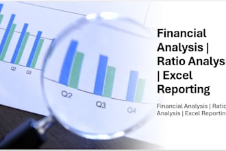 do financial analysis, business financial reporting and ratio analysis