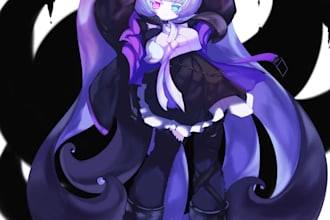 draw kemono furry monster girl character illustration