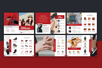 design a professional catalogue, product catalog, line sheet, lookbook for you