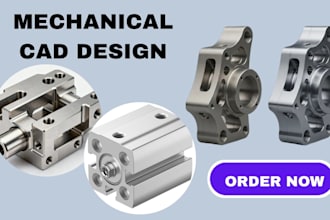 diseño de modelos mecánicos en cad 3d, modelado 3d en solidworks, blender